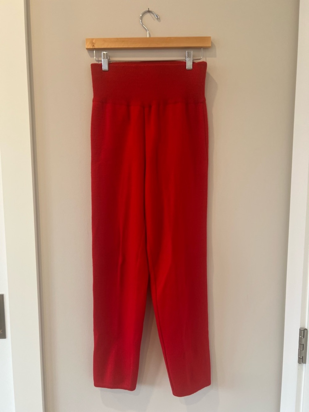 Vintage First Issue High-Waist Red Lambswool Leggings